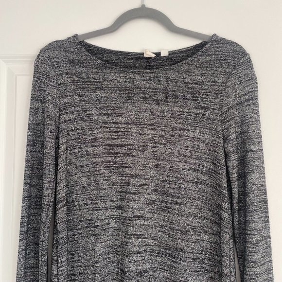 GAP - Sparkle Heathered Long Sleeve Dress - Size XS - Picture 7 of 8